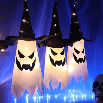 Halloween Rave LED Světla Průvodce Klobouk Děsivé Grimasy Dítě, Legrační Klobouk Místnosti Dekorativní Světelný Cosplay Hračky, Párty Doplňky