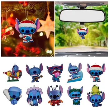 2D Plochý Akryl Disney Stitch Vánoční Strom Přívěsek Anime Obrázek Značka Dítě, Hračka, Auto, Přívěsky Pokoj Ozdoby, Vánoční Dekorace