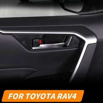 Vnitřní dveře panel madlo dveří zápěstí rám patch dekorace modifikace příslušenství pro Toyota RAV4 2020 2021