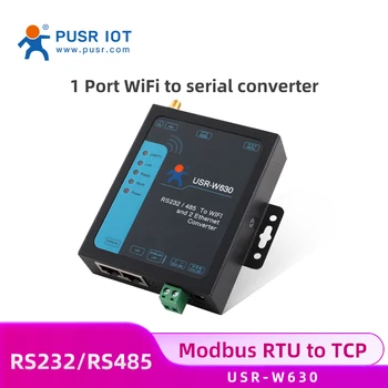 Průmyslové WIFI 2 porty Ethernet to Serial converter podporuje modbus RTU na TCP rs232 rs485 k wi-fi ethernet server USR-W630