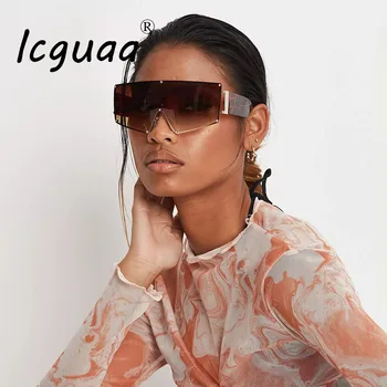 Odstín pro sluneční brýle 2020 nadrozměrných onepieces sluneční Brýle pro muže dámské Brýle módní sluneční brýle