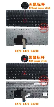 Nový Pro Lenovo IBM ThinkPad Edge E470 E470c E475 série laptop NÁS Černá Klávesnice