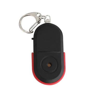 Mini Anti-Lost Key Finder Pískat Bezdrátový Alarm Smart Tag Key Lokátor Klíčenka Tracker Píšťalka Zvuk LED Světlo Tracker