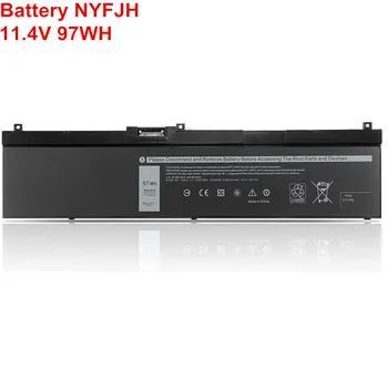 11.4 V 97Wh 9Cell Nové originální Původní NYFJH Laptop Baterie Pro Dell Precision 7530 P74F 7730 P34E 7330 Série 0WMRC 7M0T6 5TF10