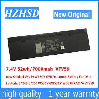 7.4 V 52wh/7000mah VFV59 nové Originální W57CV GVD76 Laptop Baterie Pro DELL Latitude E7240 E7250 W57CV 0W57CV WD52H GVD76