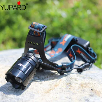 YUPARD zoomovatelný Q5 5W LED Head Light SVĚTLOMET SVÍTILNA lovecké camping Obrazy Lucerna 18650 dobíjecí baterie červený laser