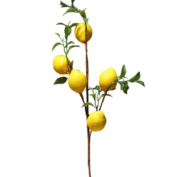Umělé Citron Imitace Rostliny Ovocné Rekvizity 50cm Home Dekor Svatební Party Realistické Révy