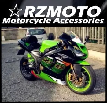 Vlastní Nové ABS Celý Motocykl Kolo Kapotáže Sada Uchycení Pro Kawasaki Ninja ZX-6R ZX6R 636 2005 2006 05 06 Karoserie Sada Zelené