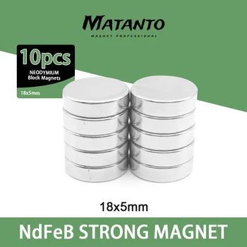 10/30/50ks 18*5 mm Tenké Neodymu Super Silné Magnetické 18mmx5mm Silný Magnet Permanentní Malé Kulaté Magnet 18x5mm