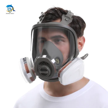 Tři-port multi-účel 6800 plynová maska průmyslové stříkání vyměnitelný filtr organické páry svařovací sprej insekticid
