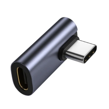 Pravý Úhel USB C 90 Stupňů USB 3.1 Typ C Samec Samice Extender Hliníkové Slitiny Data Converter Rozšíření Adaptér
