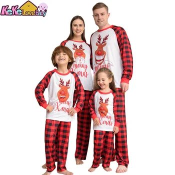 Vánoční Rodina Pyžamo Odpovídající 2022 Nový Rok Vánoční Oblečení Pro Dospělé Táta, Matka A Dcera, Syn Spaní Dítě Chlapci Dívky Oblečení