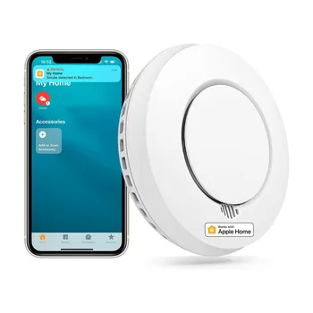 Meross Homekit Chytrý Detektor Kouře Zvukové Upozornění Wifi Bezdrátový Požární Alarm Monitor Pro Apple HomeKit APP Remote S SmartThings
