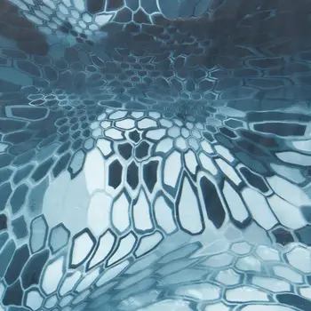 Nové 50x100cm PVA Hydrografické Vody Transfer Fólie Namáčení Modrá Hex Tisk Filmu