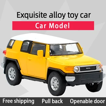 1:36 Toyota FJ CRUISER Off-road vozidla Slitiny SUV Auta Diecast Model Hračky S Vytáhnout Zpět Pro Děti Dárky Hračky Kolekce B51