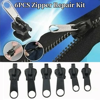 6/12ks Zip Repair Kit Universal Instant Zip Opravy Náhradní Zip Posuvné Zuby Zachránit Zip Pro 3 Různé Velikosti