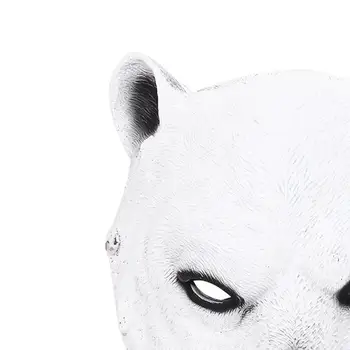 3D Halloween Lední Medvěd Lehká Maska Obličeje Kryt Novinkou Realistické Půl Maska na Obličej pro Festival Dekor Cosplay Party Kostým