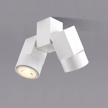 Přisazená Stropní Downlight double spot LED lampy Výměnné GU10 Kuchyň, Obývací pokoj Dekor Náměstí lampa pro domácí Osvětlení