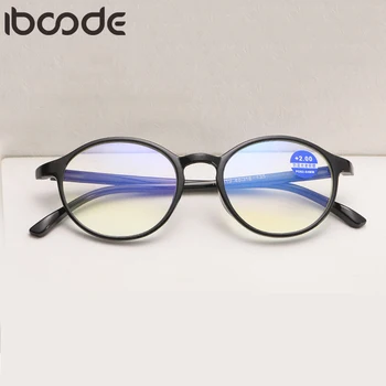 iboode Kulaté Brýle na Čtení Ženy Muži Anti Blue Light Presbyopickém Brýle Muž Žena TR90 Dalekozrakosti Brýle Brýle Gafas