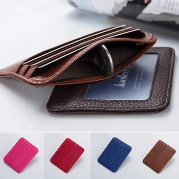 Minimalistický Wallet Cestování Ještěrka Vzor Malé Mini Kabelku Banka Id Držitele Karty Peněženka Pouzdro pro Muže, Ženy s Id Okna