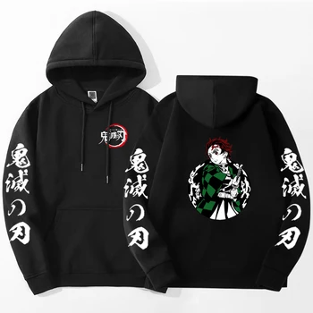 Demon Slayer Anime Mikiny 2022 Jaro Podzim Pánská Móda Manga Mikina Harajuku Anime Japonsko Fleece Hoody Streetwear