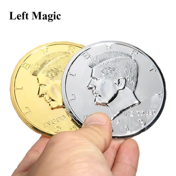 3 Cm Jumbo Magic Mince Půl Dolar Kouzelnický Trik Mince Magic Street Fázi Close Up Magic Příslušenství Pro Kouzelník Trik