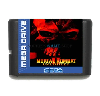 Mortal Kombat II Neomezený Herní Kazety Nejnovější 16 bit Karetní Hra Pro Sega Mega Drive / Genesis Systému