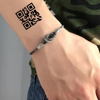 1ks Kreativní Láska QR Kód, Falešné Tetování Pár Dospělých Zápěstí body Art Vodotěsné Dočasné Tetování Nálepka Muži Ženy Velkoobchod