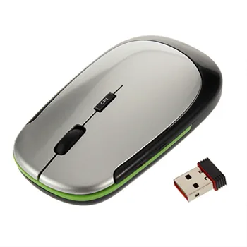 2.4 GHz USB Přijímač Slim Mini Bezdrátová Optická Myš Myši pro Počítač PC Módní Ultra-tenké Myš Pro Notebook Velkoobchod