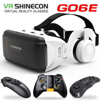 Nové VR brýle Shinecon Pro 3D VR Virtuální realita brýle Google Karton headset virtuální brýle pro chytré telefony ios, Android