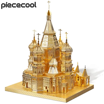Piececool 3D Kovové Puzzle Saint Basil ' s Cathedral Model Sestavy Stavebnice pro Dospělé DIY Dárky k Narozeninám