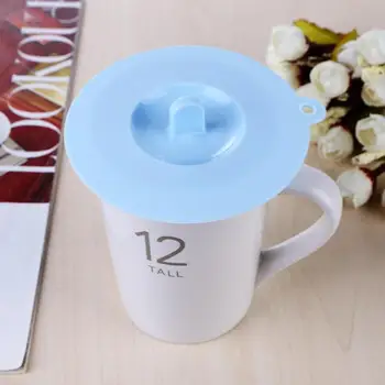 Silikonové Cup Víčka Opakovaně použitelné Anti-prach Nepropustné Izolační Mísa Cup Kryt Sání Těsnění Šálek Kávy Víko Čepice Tepelné Izolace