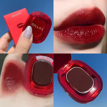 6 Barev Sexy Červené Rtěnky Hydratační Vodotěsné Lip Glaze Odstín Dlouhotrvající Non-Stick Pohár Lip Stick Make-Up Korejské Kosmetiky