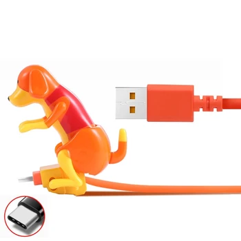 Univerzální 1,2 m USB Typ C Datový Kabel Swing Spádovištních Místo Psa nabíjecí Kabel Kabel pro Mobil, Mobilní Telefon, Tablet