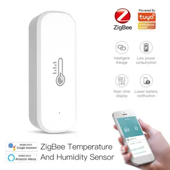 CoRui Tuya ZigBee Inteligentní Teplotní A Vlhkostní Senzor Baterie ZigBee Smart Home Security Pracovat S Alexa Google Domov