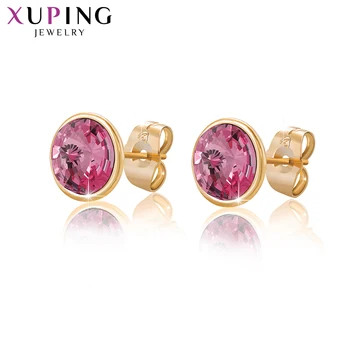 Xuping Šperky Hot Prodej Jednoduchý Elegantní Styl Crystal Knoflíky, Náušnice pro Ženy, Dívky A0061203