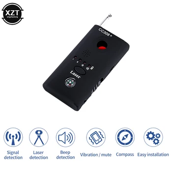Kamera Skrytá Finder Anti Spy Bug Detector CC308 Mini Bezdrátový Signál GSM GPS Zařízení Privacy Blocker Radio Scanner Rf Spyfinder