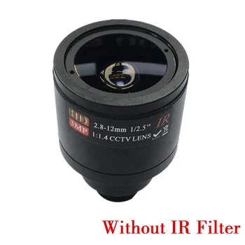 HD CCTV manuální varifokální Objektiv 2.8-12mm IR Filtr M12 Manuální Ostření a Zoom objektiv Pro bezpečnostní Kamery