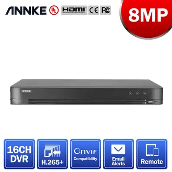 ANNKE 16CH 4K Digitální videorekordér Pro Neutuchající 24/7 Záznam H. 265 5IN1+ DVR Pro 5MP 6MP 8MP CCTV Bezpečnostní Kamery, IP Kamery