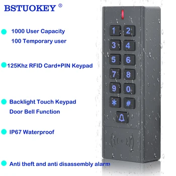 A9-S-EM 1000 Uživatelská IP67 Vodotěsné Přístup k Ovládání Klávesnice, Venkovní RFID Access Controller Dveří Otvírák Systém EM4100 125KHz Karta