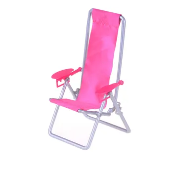 12*11*19.5 cm Lehátko Lounge Beach Židle Pro Panenky Domu Měřítku 1:12 Skládací Pro Krásné Miniaturní