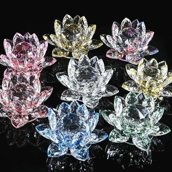 60 mm-200 mm Crystal Swan Lotus Sklo, Znak, Město, Papír, Ornament Feng Shui Dekorativní Kolekce Ornament Dekorace