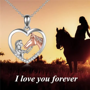 Nádherné Módní Kůň Přívěsek Náhrdelník pro Ženy, Dívky, Koně, Šperky pro Dívky Dcera Narozeniny Část Dárek k Výročí Collares
