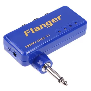 Flanger F1 Miniaturní Sluchátka Elektrická Kytara, Bass AMP Zesilovač Efekty Pedál
