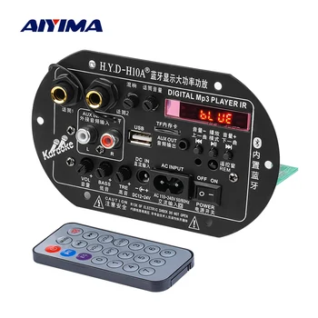 AIYIMA 220V 12V 24V Digitální Stereo Bluetooth 5.0 Zesilovače Duální Mikrofon Tlumiče, Auto Doma ZESILOVAČ Amplificador TF USB Dekodér