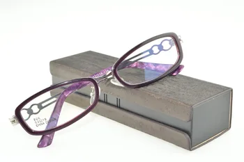 =CLARA VIDA = Plný ráfek kroužky dekorace fialové dámské brýle na čtení +1.25 +1.75 +2.25 +2.75 +3.25 +3.75 +4.25